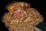 King Melchior  ready to deliver gifts to the children of Portol